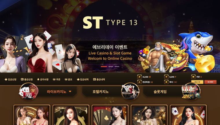 ST TYPE 13 데스크톱 화면